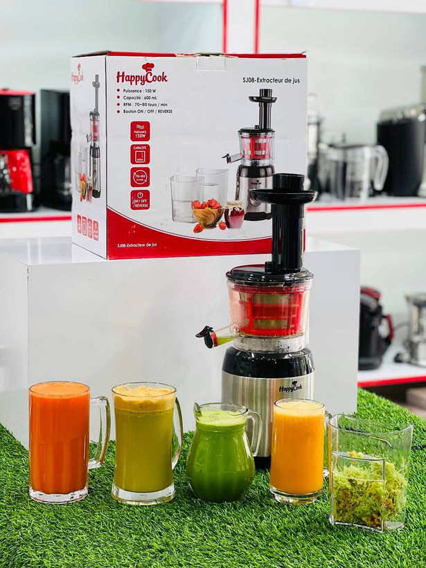 عصاره گیری آبمیوه گیر آهسته Happycook مدل SJ08