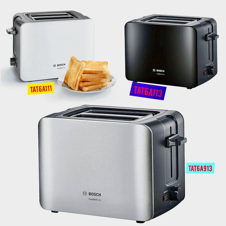 توستر های نان بوش در سه مدل Tat6a111 ،Tat6a113 ،Tat6a913