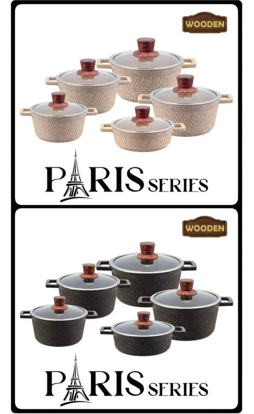 سرویس قابلمه گرانیتی 10 پارچه مارک زیو مدل 7150 PARIS