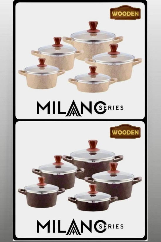 سرویس قابلمه ۱۰پارچه گرانیتی مارک زیو ترکیه مدل MILANO Z: 7180