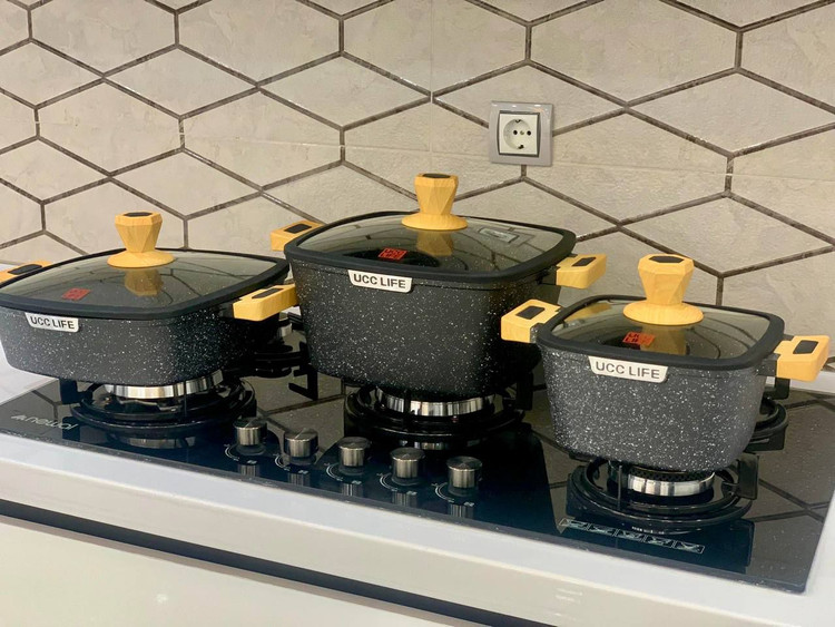 سرویس قابلمه 10 پارچه مربعی مارک UCC LIFe آلمان