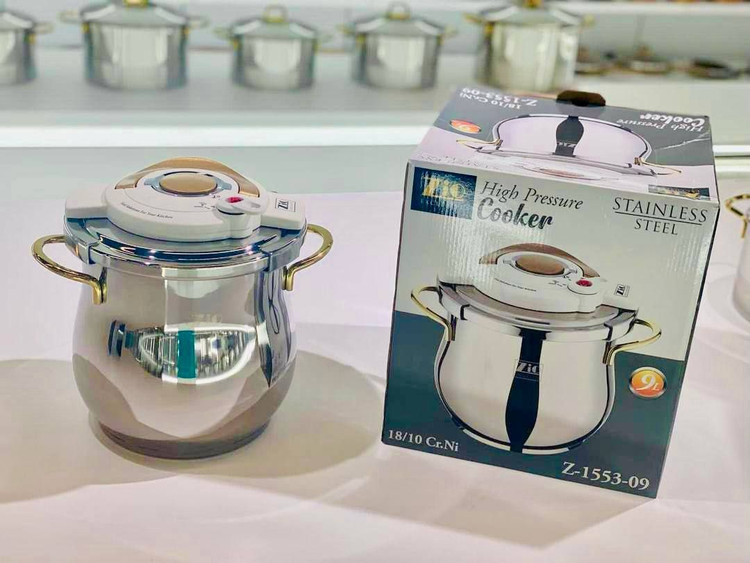 زودپز روگازی تمام استیل کلیپسی زیو ترکیه مدل Z-1553