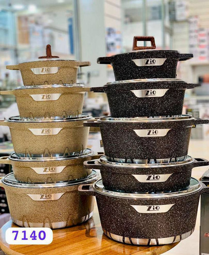 سرویس قابلمه گرانیتی 10پارچه زیو ترکیه مدل Z : 7140