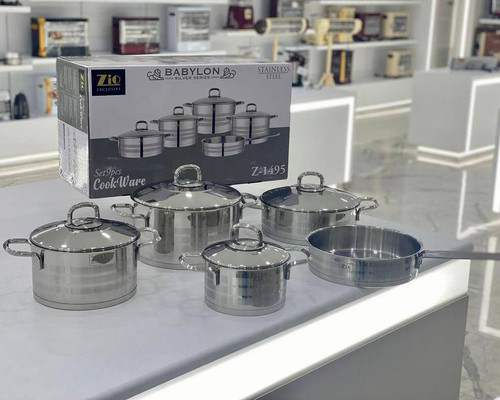 سرویس قابلمه تمام استیل زیو Model Z_1495