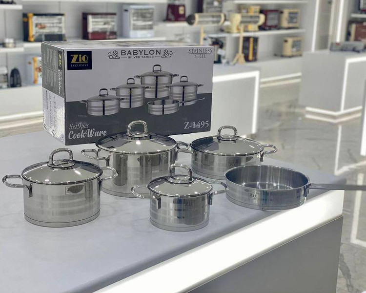 سرویس قابلمه تمام استیل زیو Model Z_1495