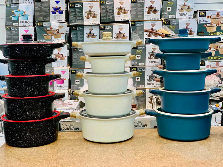 سرویس قابلمه گرانیت 10 پارچه برند UCC LIFE