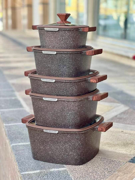 سرویس قابلمه 10 پارچه مربعی مارک زیو (ZiO) مدل Z_7170