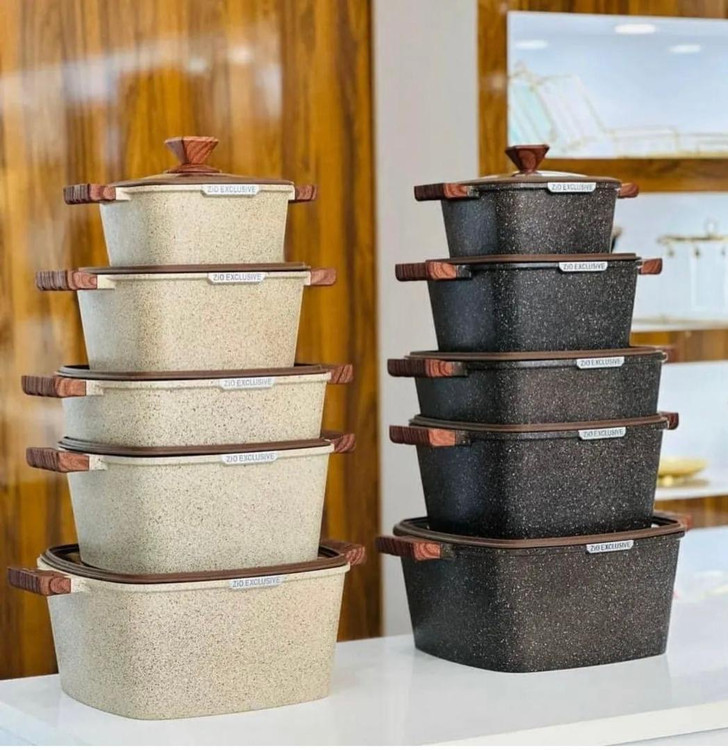 سرویس قابلمه 10 پارچه مربعی مارک زیو (ZiO) مدل Z_7170