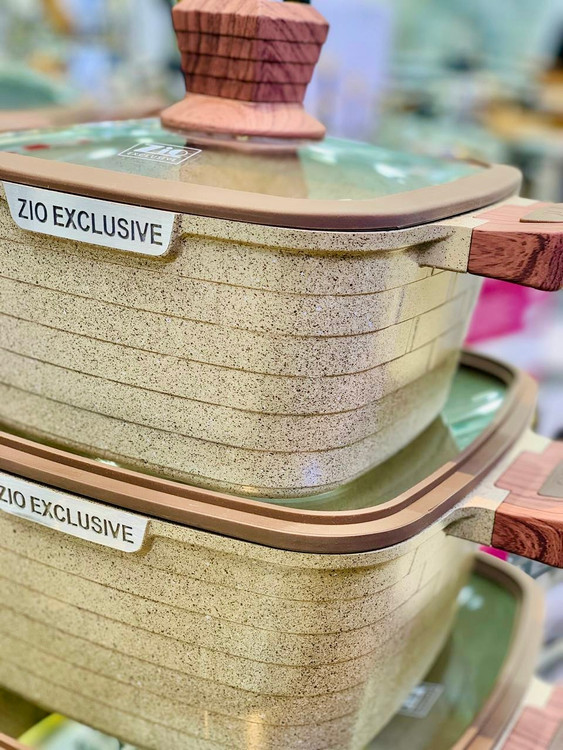 سرویس قابلمه 10 پارچه مربعی مارک زیو (ZiO)