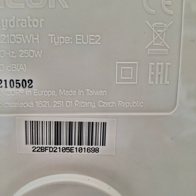 میوه خشک کن سنکور مدل SFD 2105WH
