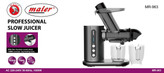عصاره گیر جدید تمام حرفهای مایر آلمان مدل MR963