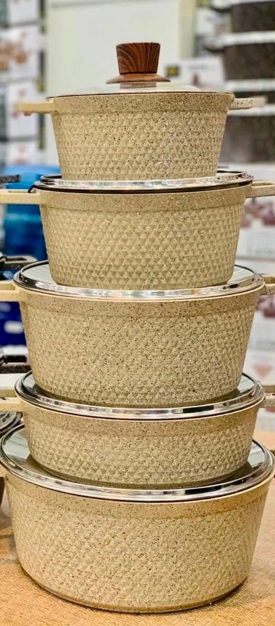 سرویس قابلمه گرانیتی 10 پارچه مارک زیو مدل 7150 PARIS