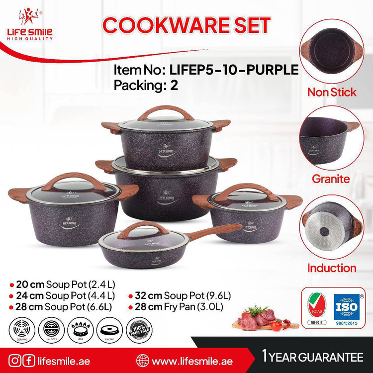 سرویس قابلمه گرانیتی جدید مارک LifeSmile مدل P5