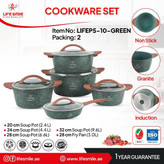 سرویس قابلمه گرانیتی جدید مارک LifeSmile مدل P5