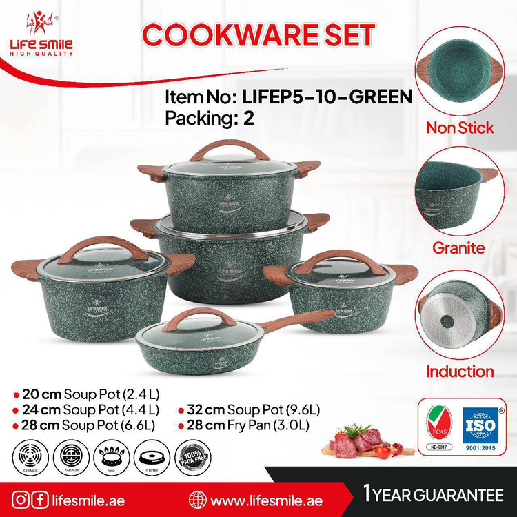 سرویس قابلمه گرانیتی جدید مارک LifeSmile مدل P5