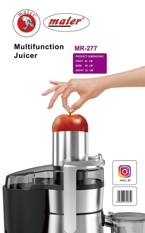 آبمیوه گیری تک کاره دیجیتال تمام حرفهای مایر آلمان