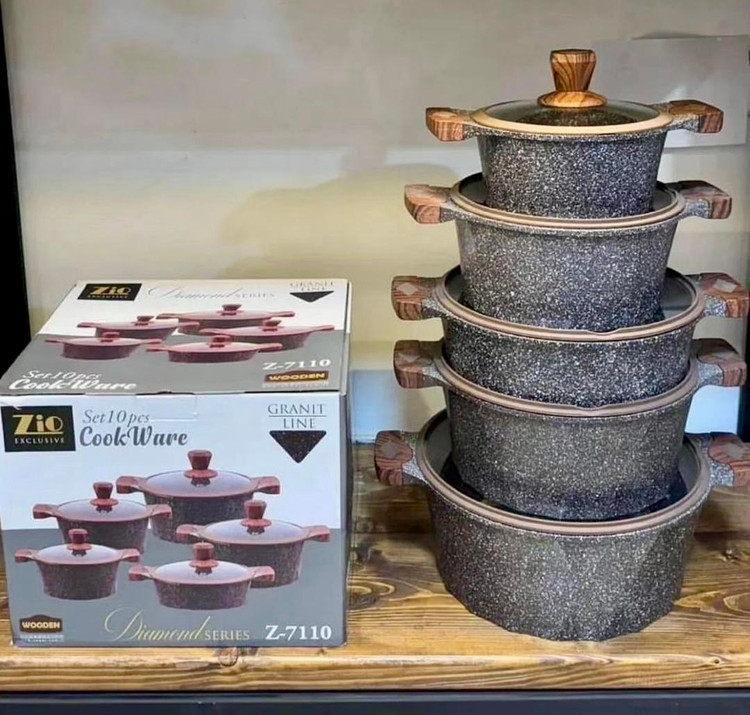 سرویس قابلمه 10پارچه زیو اصل ترکیه🇹🇷ZIO