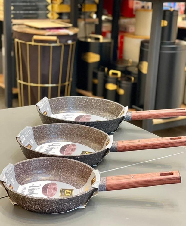 سرویس ماهیتابه گرانیتی ۳ تایی زیو ترکیه