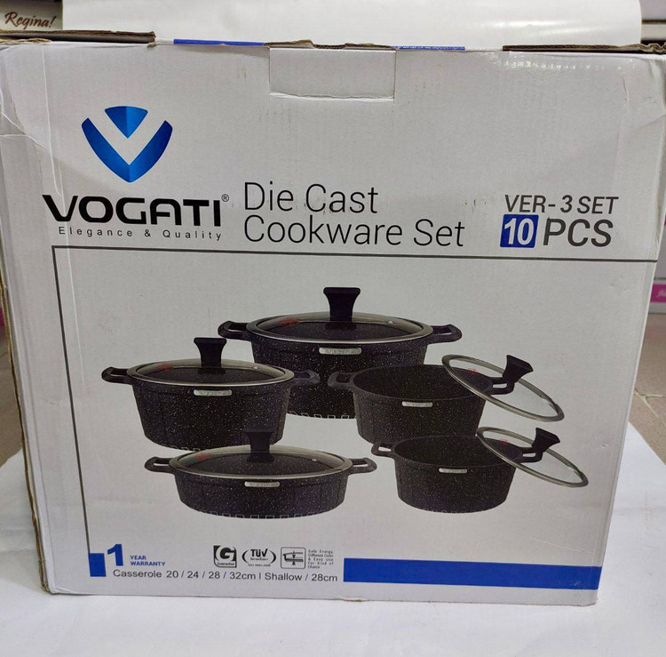 سرویس قابلمه ۱۰ پارچه وگاتی مدل VER-3SET