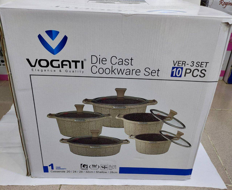 سرویس قابلمه ۱۰ پارچه وگاتی مدل VER-3SET