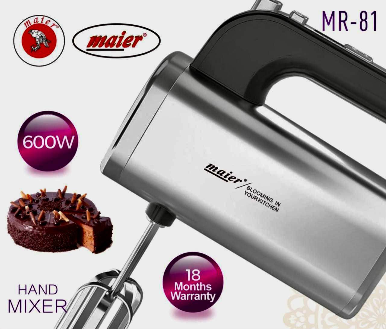 همزن برقی بدنه استیل تمام حرفه‌ای مایر آلمان مدل MR-81