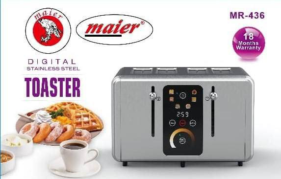 توستر نان چهار تایی دیجیتال تمام استیل لمسی حرفهای مایر آلمان مدل MR-436