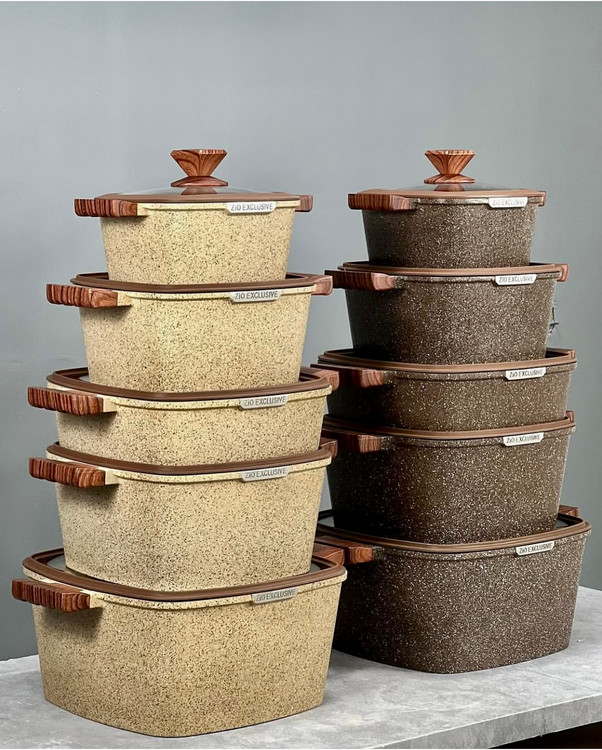 سرویس قابلمه 10 پارچه مربعی مارک زیو (ZiO) مدل Z_7170