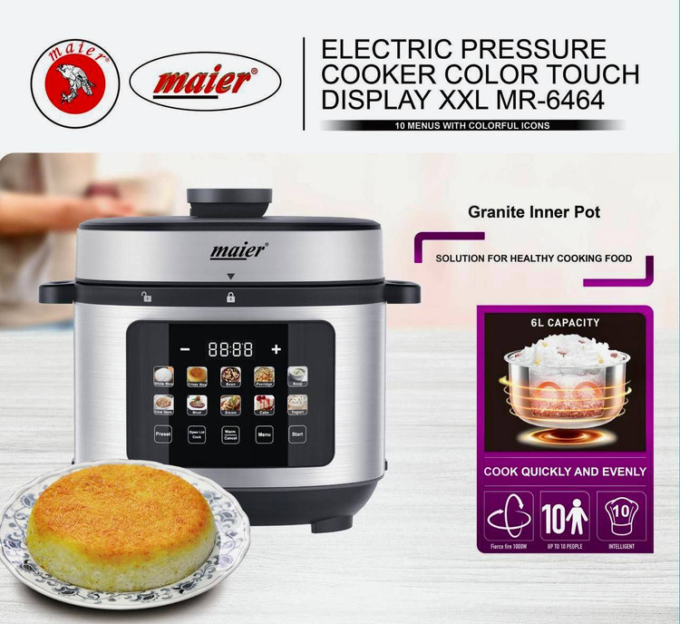 زودپز و پلوپز برقی 24 کاره تمام حرفهای مایر آلمان مدل MR-6464