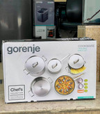 سرویس قابلمه درب استیل 9 پارچه گورنیه برند اسلووانی