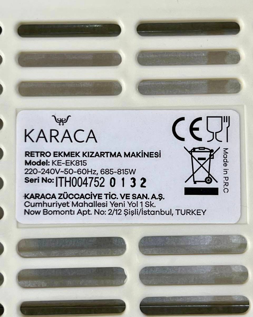 توستر نان کاراجا مدل EK815