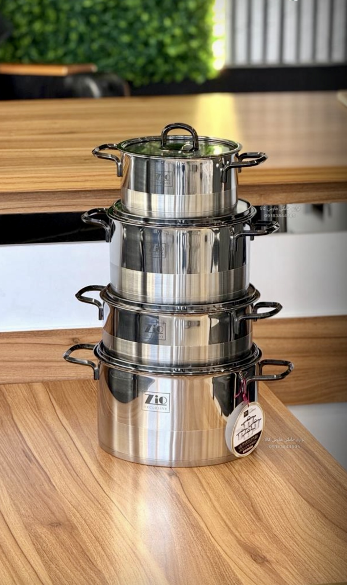 سرویس قابلمه جدید درب شیشه‌ای زیو ترکیه مدل محصول : ZCS_1378