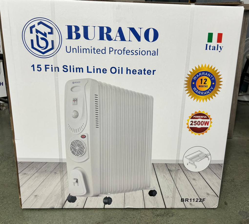 شوفاژ برقی بورانو ایتالیا 15 پره