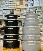 سرویس قابلمه گرانیتی 10پارچه زیو اصل ترکیه ZIO مدل : Z :7145