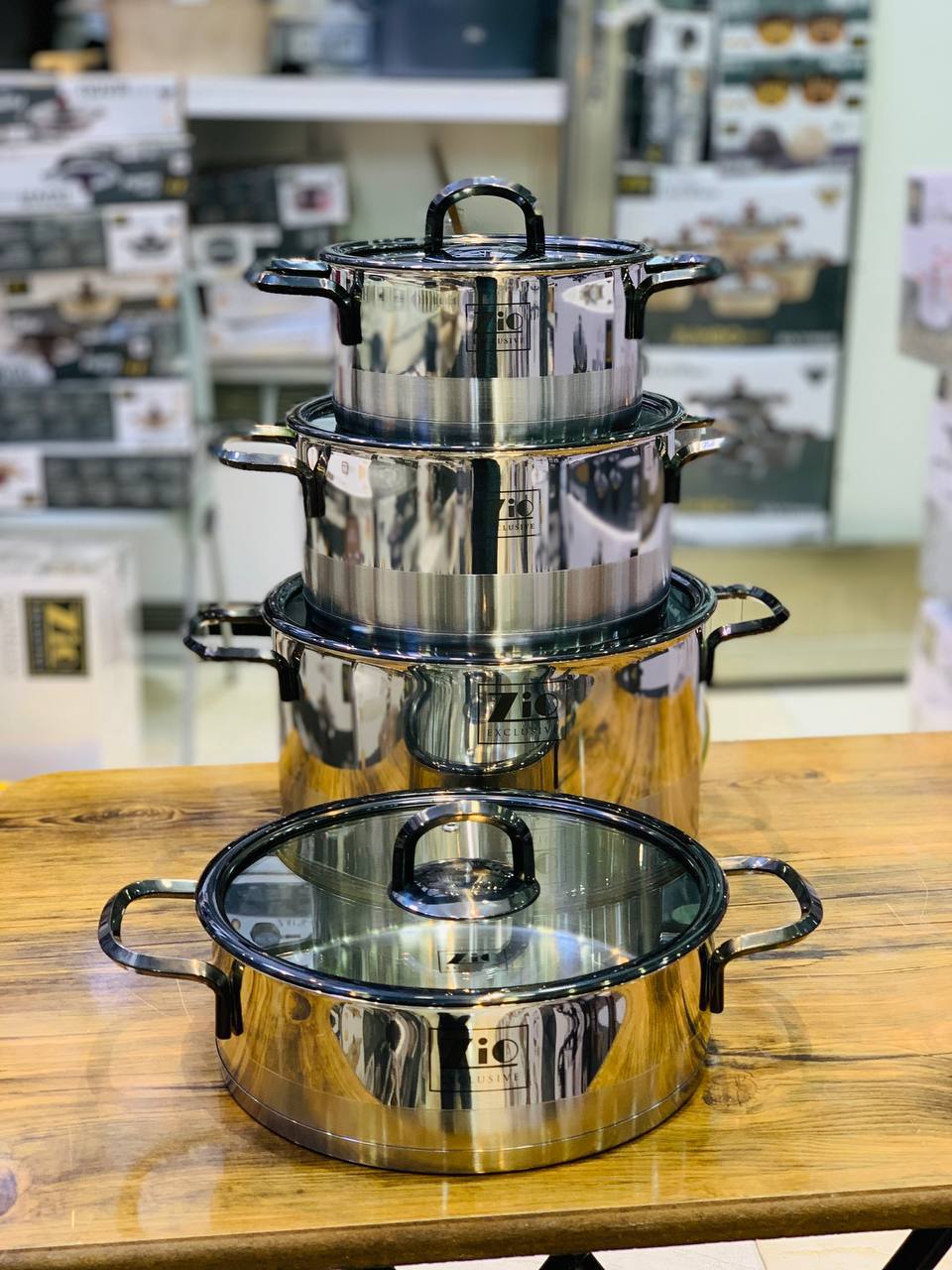 سرویس قابلمه جدید درب شیشه‌ای زیو ترکیه مدل محصول : ZCS_1378-28