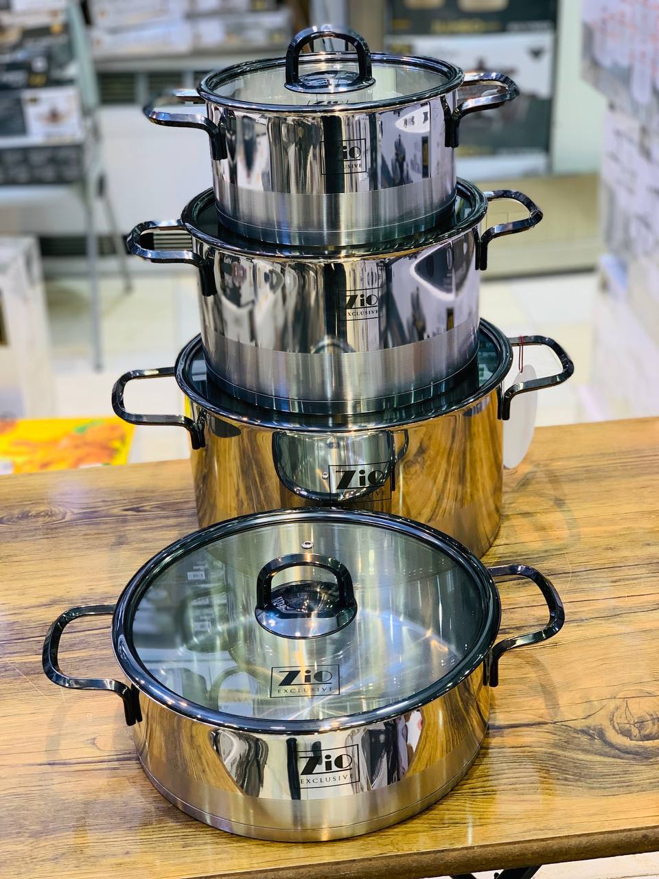 سرویس قابلمه جدید درب شیشه‌ای زیو ترکیه مدل محصول : ZCS_1378-28