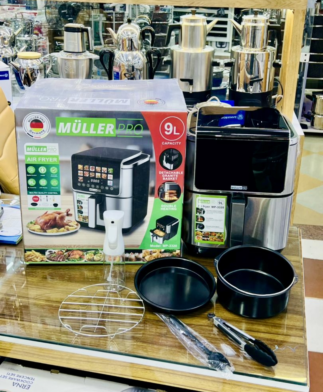 جدیدترین سرخ کن رژیمی دو المنت مولرپرو آلمان مدل MP3320