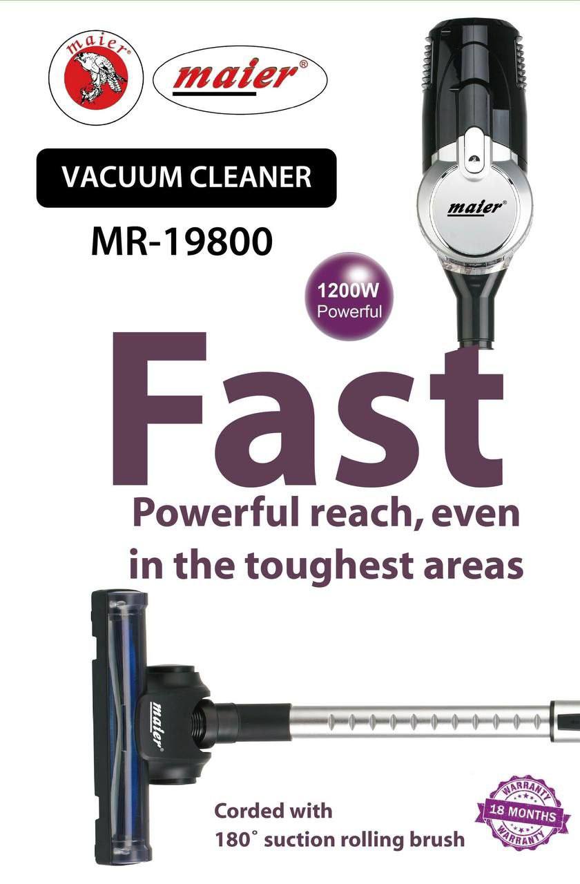 جارو برقی پرتابل ایستاده تمام حرفه‌ای مایر مدل MR-19800