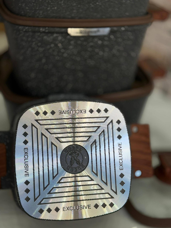 سرویس قابلمه ۱۰ پارچه مربعی روگن مدل Ru-7015