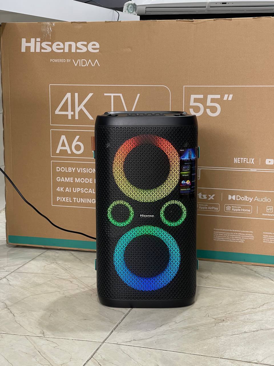 پارتی راکر برقی شارژی هایسنس