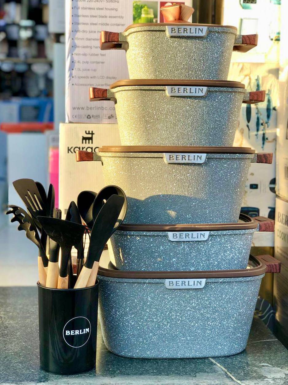 سرویس قابلمه 10 پارچه مربعی مارک برلین مدل محصول : 2300