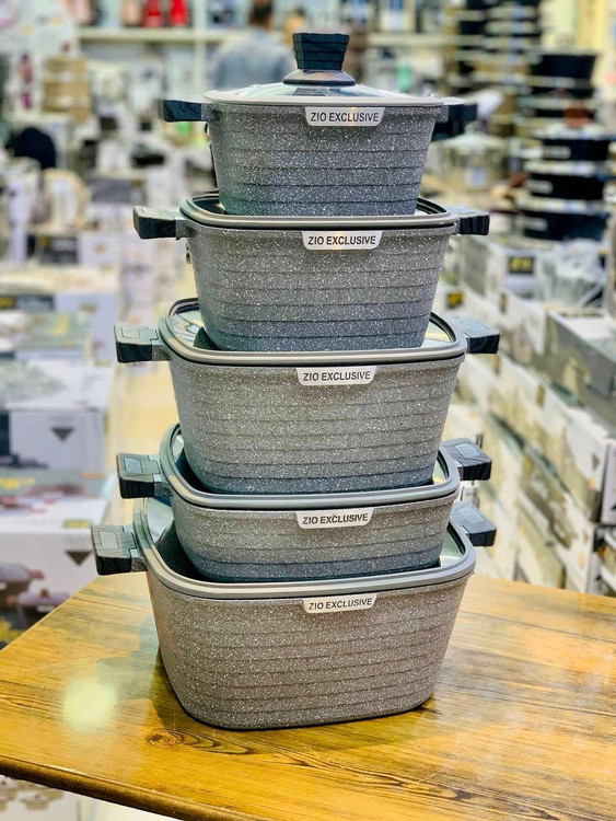 سرویس قابلمه 10 پارچه مربعی مارک زیو (ZiO) مدل Z_7170