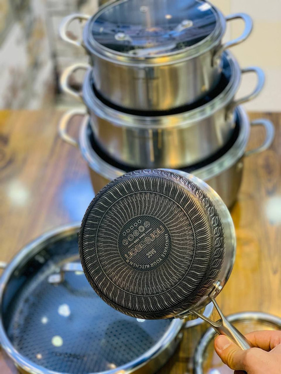 سرویس قابلمه استیل کف لیزری مارک نوریسان المانی