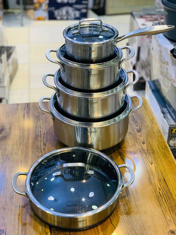 سرویس قابلمه استیل کف لیزری مارک نوریسان المانی