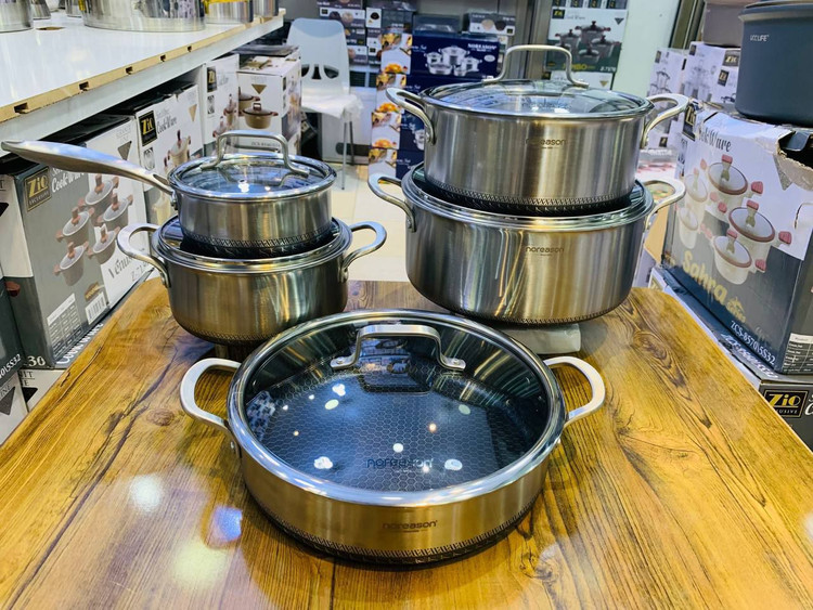 سرویس قابلمه استیل کف لیزری مارک نوریسان المانی