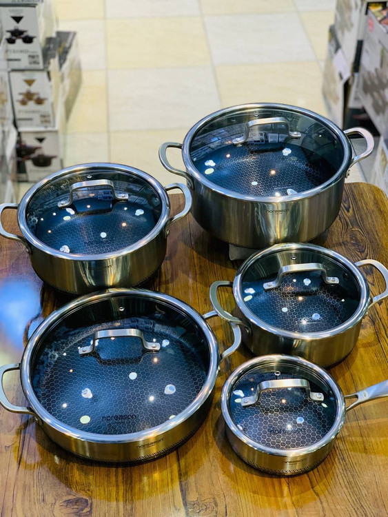 سرویس قابلمه استیل کف لیزری مارک نوریسان المانی