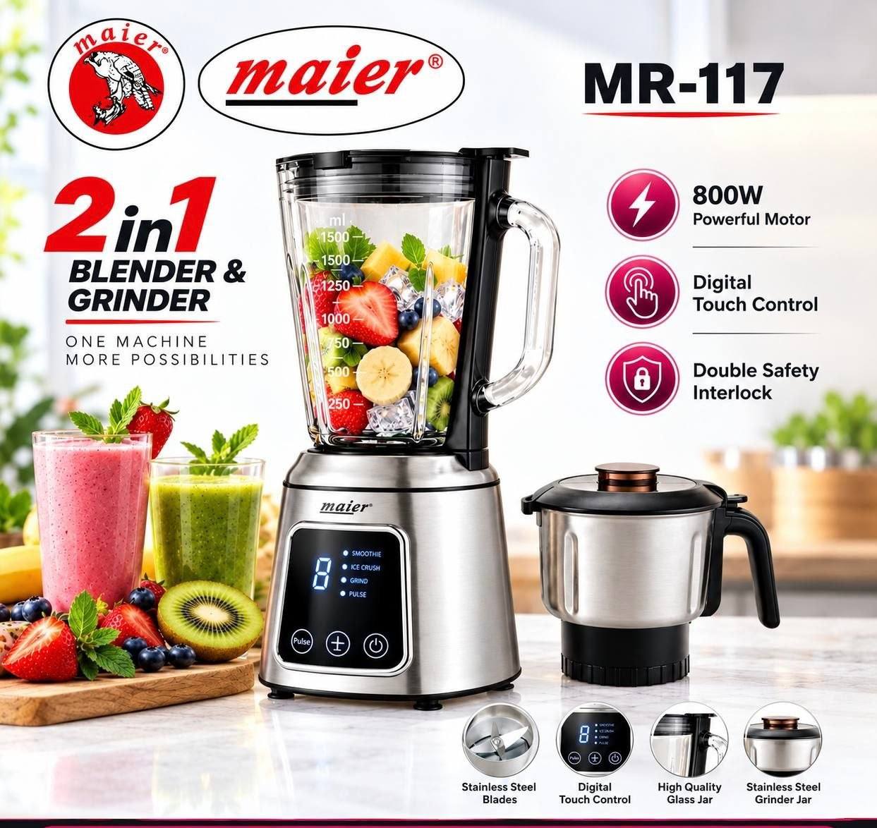 مخلوط کن و آسیاب مایر مدل 117