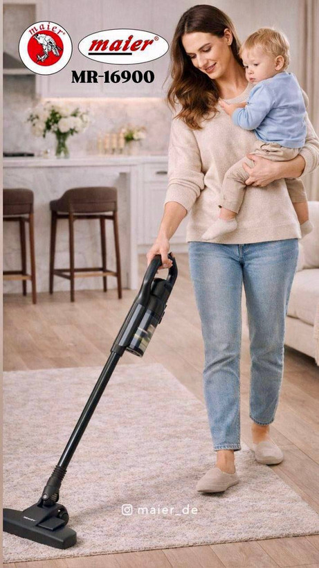 جارو برقی پرتابل ایستاده تمام حرفهای مایر مدل MR_16900